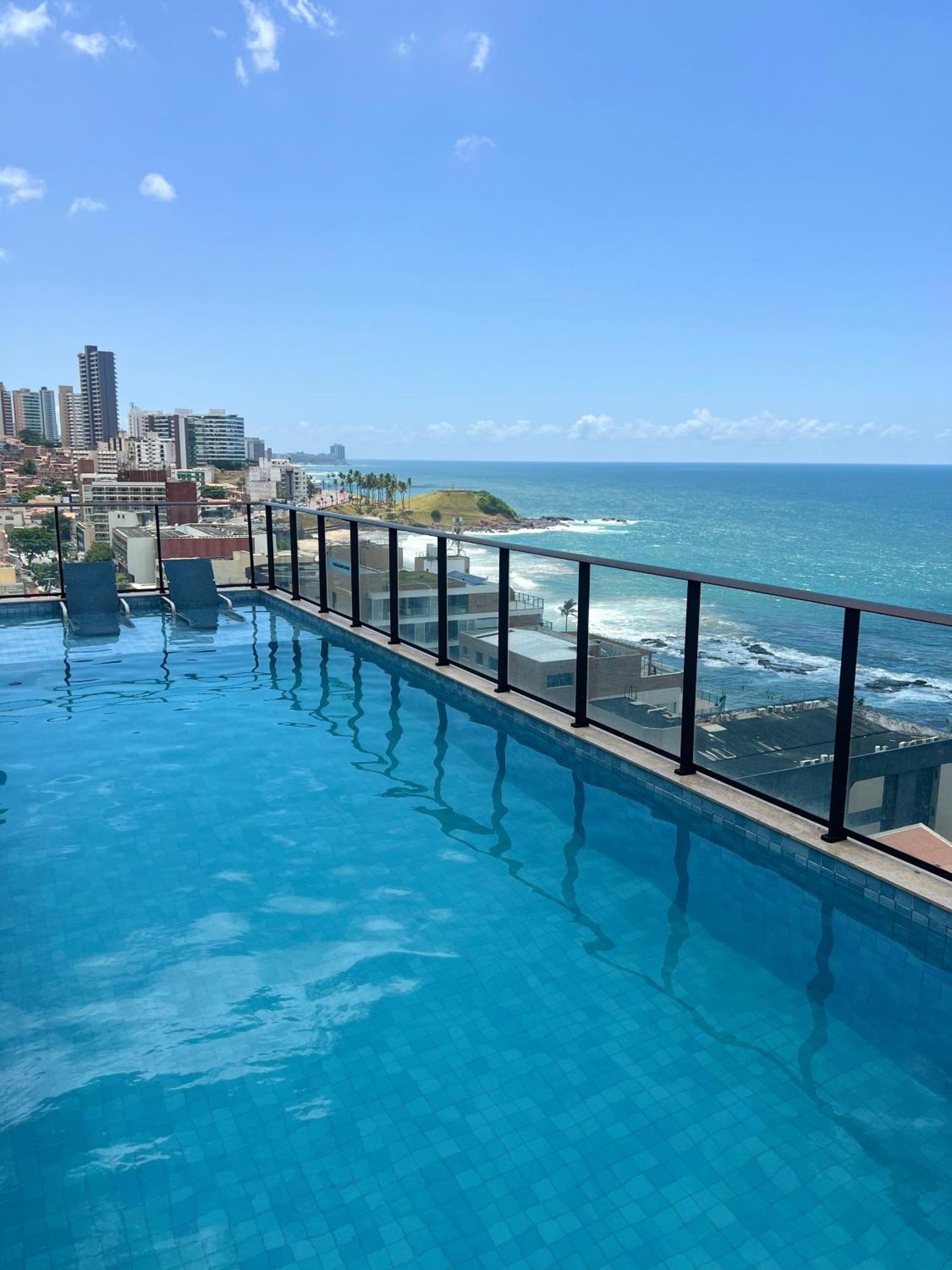 Apartamento Lindo Flat No Farol Da Barra Salvador de Bahía Exterior foto